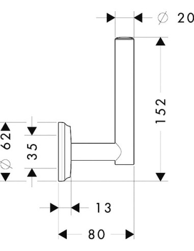 Hansgrohe rezerves ruļļa turētājs Logis Classic