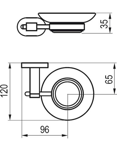 Ravak ziepju trauks Chrome CR 200.00 - 3