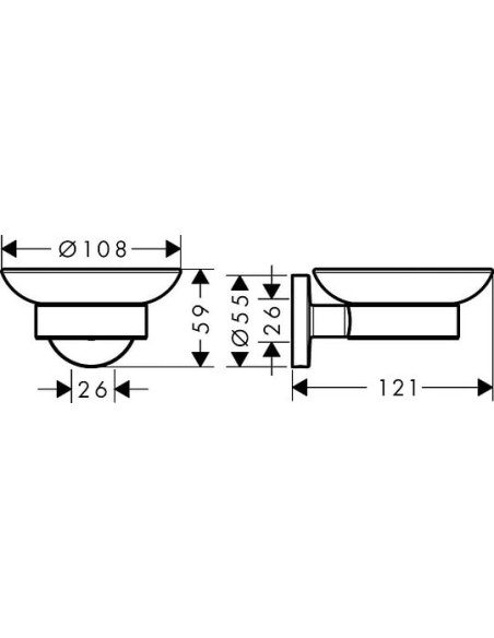 Hansgrohe ziepju trauks Logis Universal 41715000