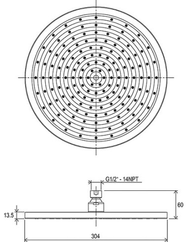 Ravak augšējā duša 980.00 - 4