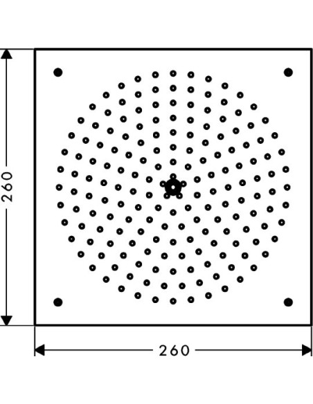 Hansgrohe augšējā duša Raindance Air 1 jet 26472000 - 3 Hansgrohe augšējā duša Raindance Air 1 jet 26472000 - 3