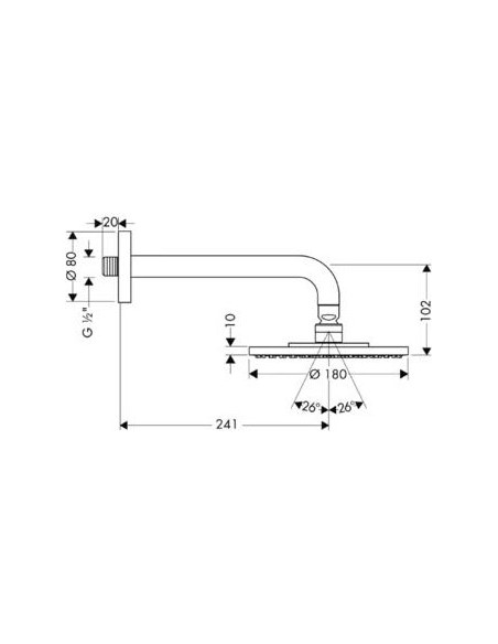 Hansgrohe augšējā duša Raindance AIR 27476000