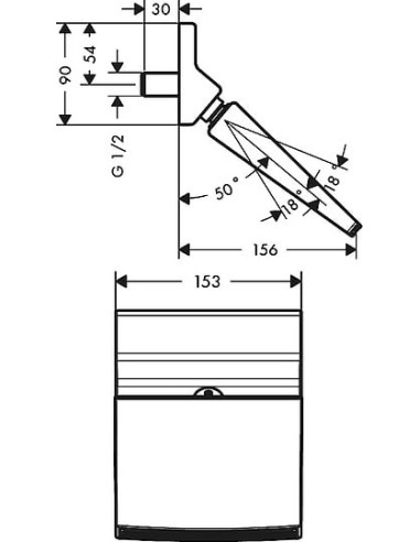 Hansgrohe augšējā duša Raindance 150 1jet 26442000