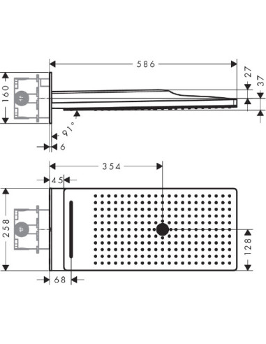 Hansgrohe augšējā duša Rainmaker Select 580 3jet