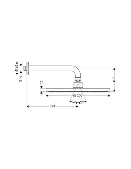 Hansgrohe augšējā duša Raindance AIR 27493000