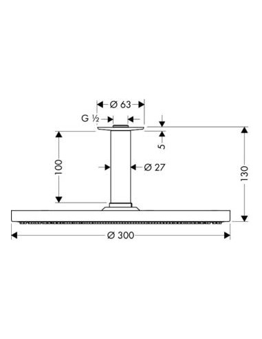 Hansgrohe augšējā duša Raindance AIR 27494000