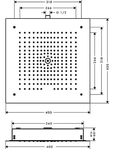 Hansgrohe augšējā duša Raindance E Air 1jet...