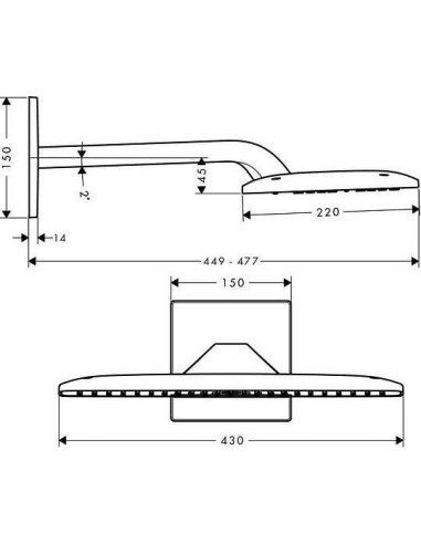Hansgrohe augšējā duša Raindance E Air 27373000