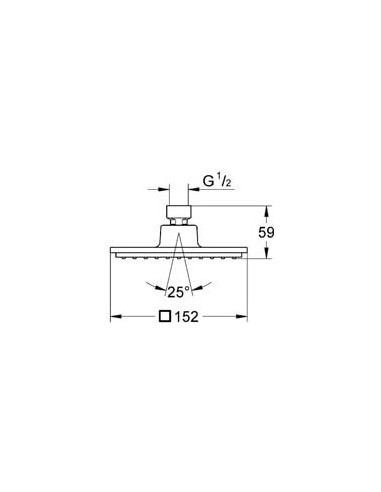 Grohe augšējā duša Euphoria Cube 150 27705000 - 7