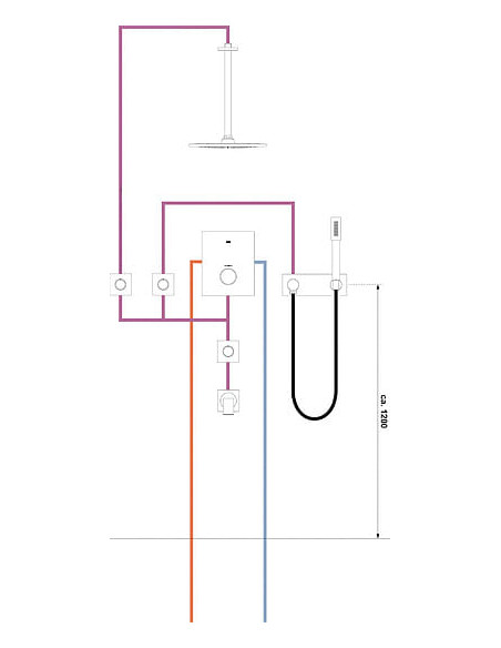 Grohe augšējā duša Rainshower F 27271000 - 5 Grohe augšējā duša Rainshower F 27271000 - 5