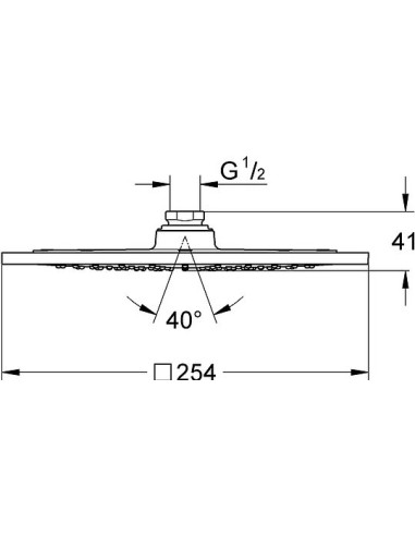 Grohe augšējā duša Rainshower F 27271000 - 8
