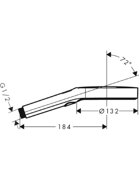 Hansgrohe rokas duša Rainfinity 26864000