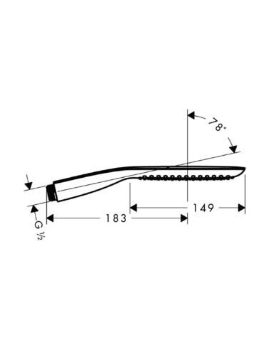 Hansgrohe rokas duša PuraVida 28558000