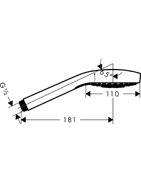 Hansgrohe rokas duša Croma 110 Select S Multi HS 26800400
