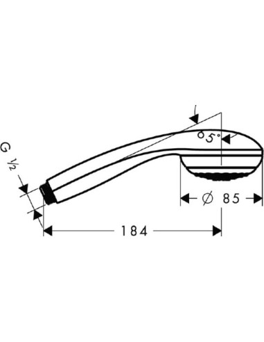 Hansgrohe rokas duša Crometta 85 Variojet 28562000