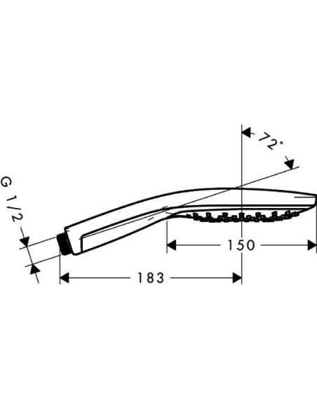 Hansgrohe rokas duša Raindance Select S 150 Air 3jet 28588400