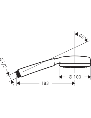 Hansgrohe rokas duša Crometta 100 1jet 26825400