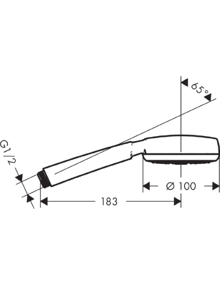 Hansgrohe rokas duša Crometta 100 1jet 26825400