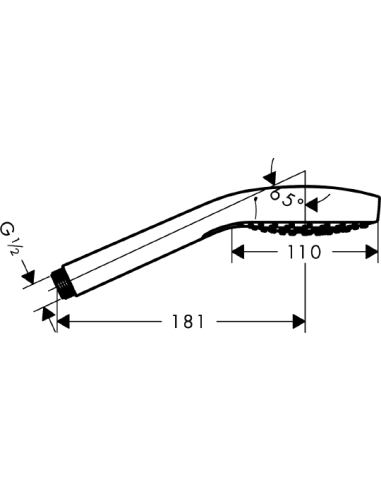 Hansgrohe rokas duša Croma 110 Select S Vario...