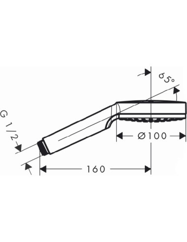 Hansgrohe rokas duša Crometta 1jet 26331400