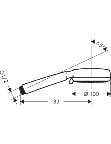 Crometta 100 Vario rokas dušas klausule,...