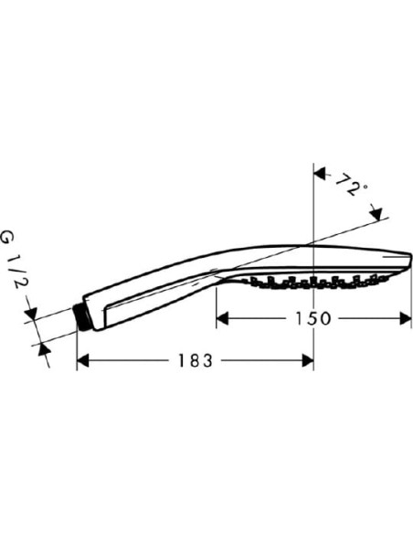 Hansgrohe rokas duša Raindance Select S 150 Air 3jet 28588000