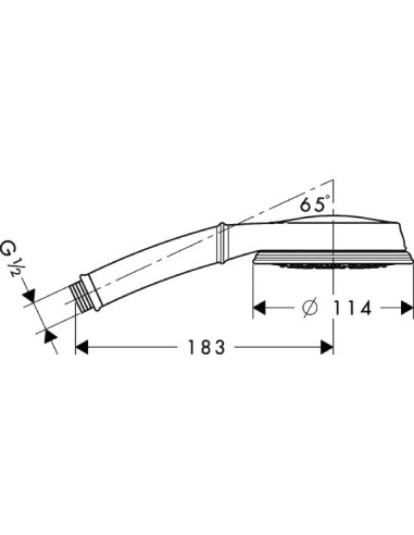 Hansgrohe rokas duša Croma 100 Multi Classic...