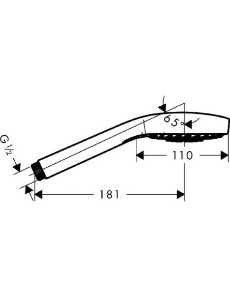 Hansgrohe rokas duša Croma 110 Select Е Vario HS 26812400