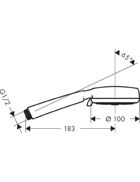 Hansgrohe rokas duša Crometta 100 Multi 3jet 26823400