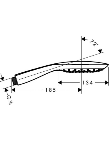 Hansgrohe rokas duša PuraVida 28557000