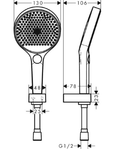 Hansgrohe rokas duša Rainfinity 26852700