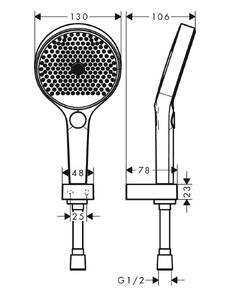 Hansgrohe rokas duša Rainfinity 26852700