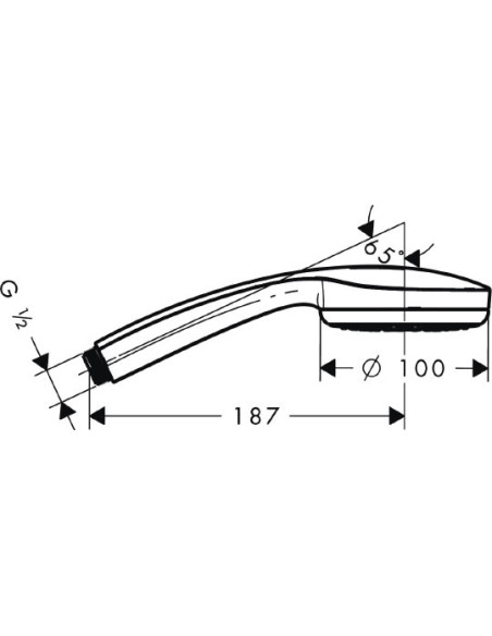 Hansgrohe rokas duša Croma 100 Multi 28536000