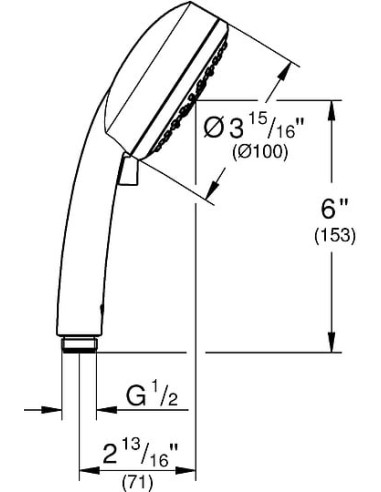 Grohe rokas duša Tempesta Cosmopolitan 27575002 - 3