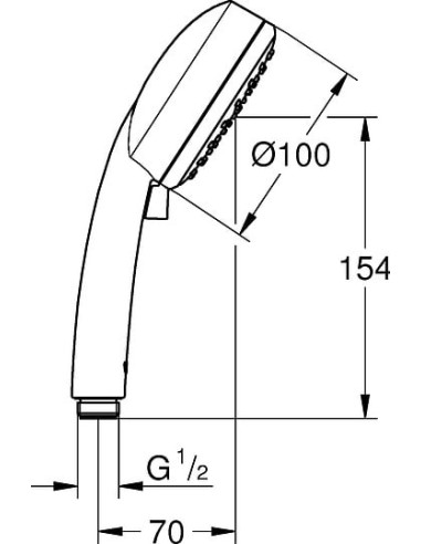Grohe rokas duša Tempesta Cosmopolitan 2757120E - 3