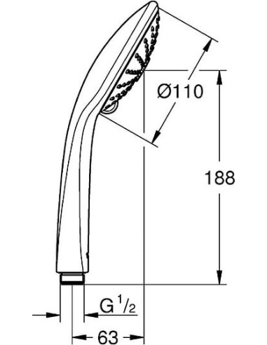 Grohe rokas duša Euphoria 110 Massage 27239000 - 10