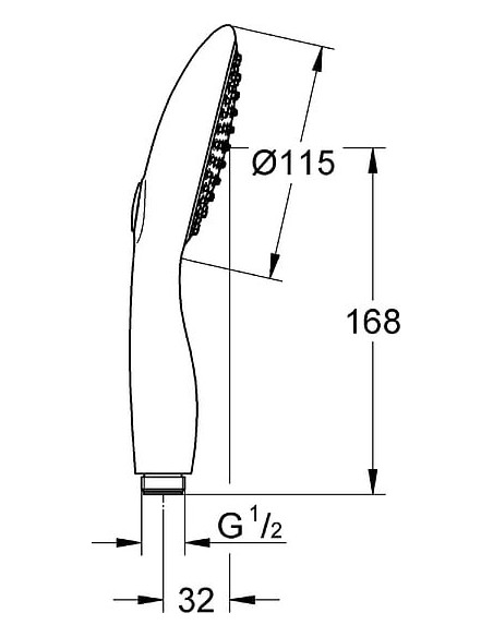 Grohe rokas duša Power&Soul 115 27671000 - 4