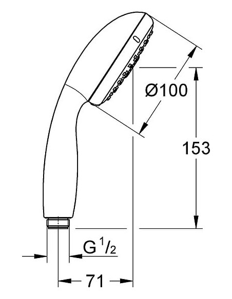 Grohe rokas duša Tempesta New 28261002 - 3