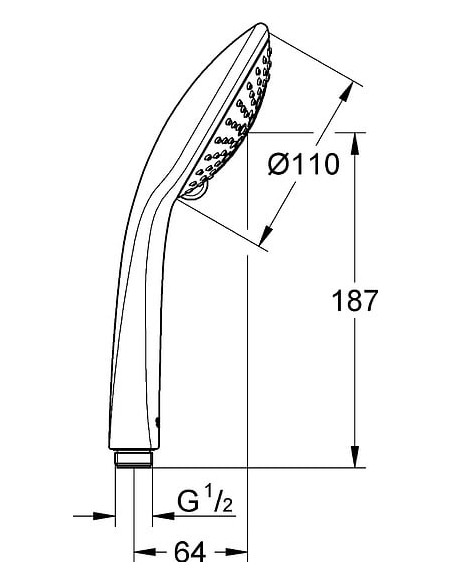 Grohe rokas duša Euphoria Champagne 27222000 - 17 Grohe rokas duša Euphoria Champagne 27222000 - 17