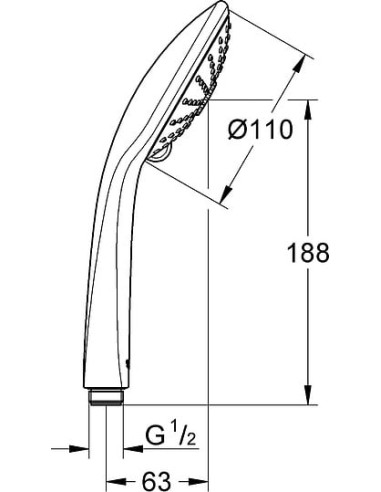 Grohe rokas duša Euphoria Massage 27221000 - 17