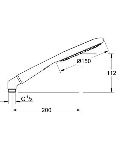 Grohe rokas duša Rainshower Icon 27630000 - 10