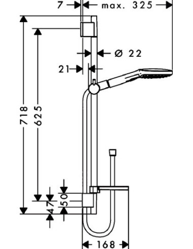 Hansgrohe dušas komplekts Raindance Select E...