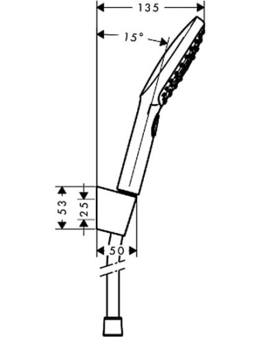 Hansgrohe dušas komplekts Raindance Select E 26720000 - 3