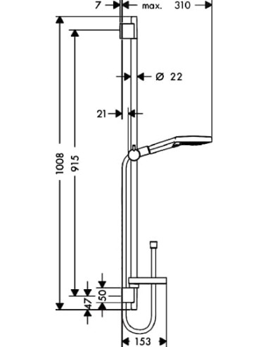 Hansgrohe dušas komplekts Raindance Select S...