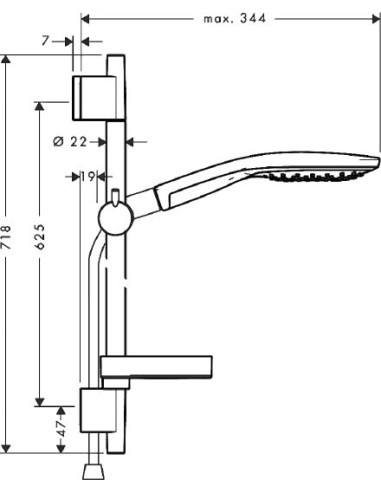 Hansgrohe dušas komplekts Raindance Select S...