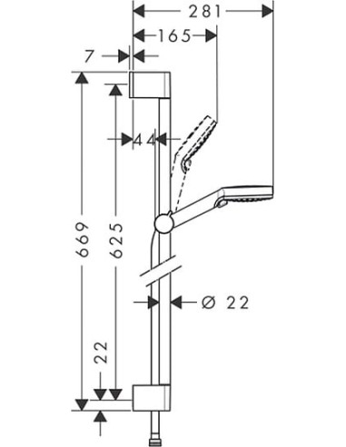 Hansgrohe dušas komplekts Crometta Vario Green...