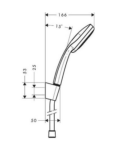 Hansgrohe dušas komplekts Croma 100 Multi 27595000 - 4