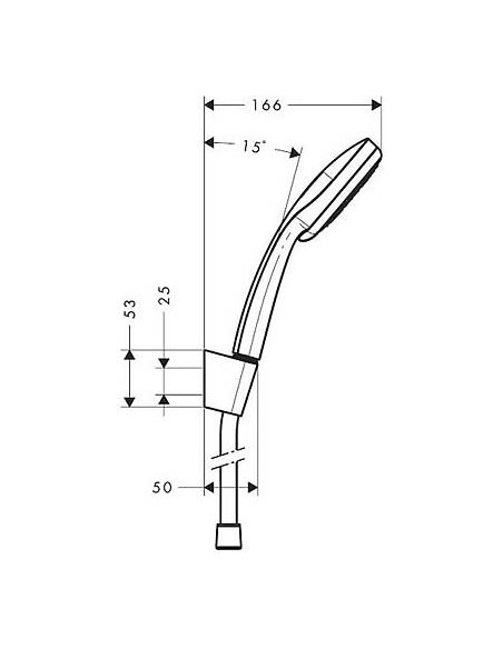 Hansgrohe dušas komplekts Croma 100 Multi 27595000 - 4 Hansgrohe dušas komplekts Croma 100 Multi 27595000 - 4