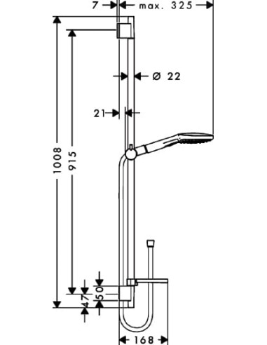 Hansgrohe dušas komplekts Raindance Select E...