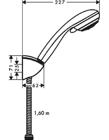 Hansgrohe dušas komplekts Crometta 85 Variojet 27559000 - 6
